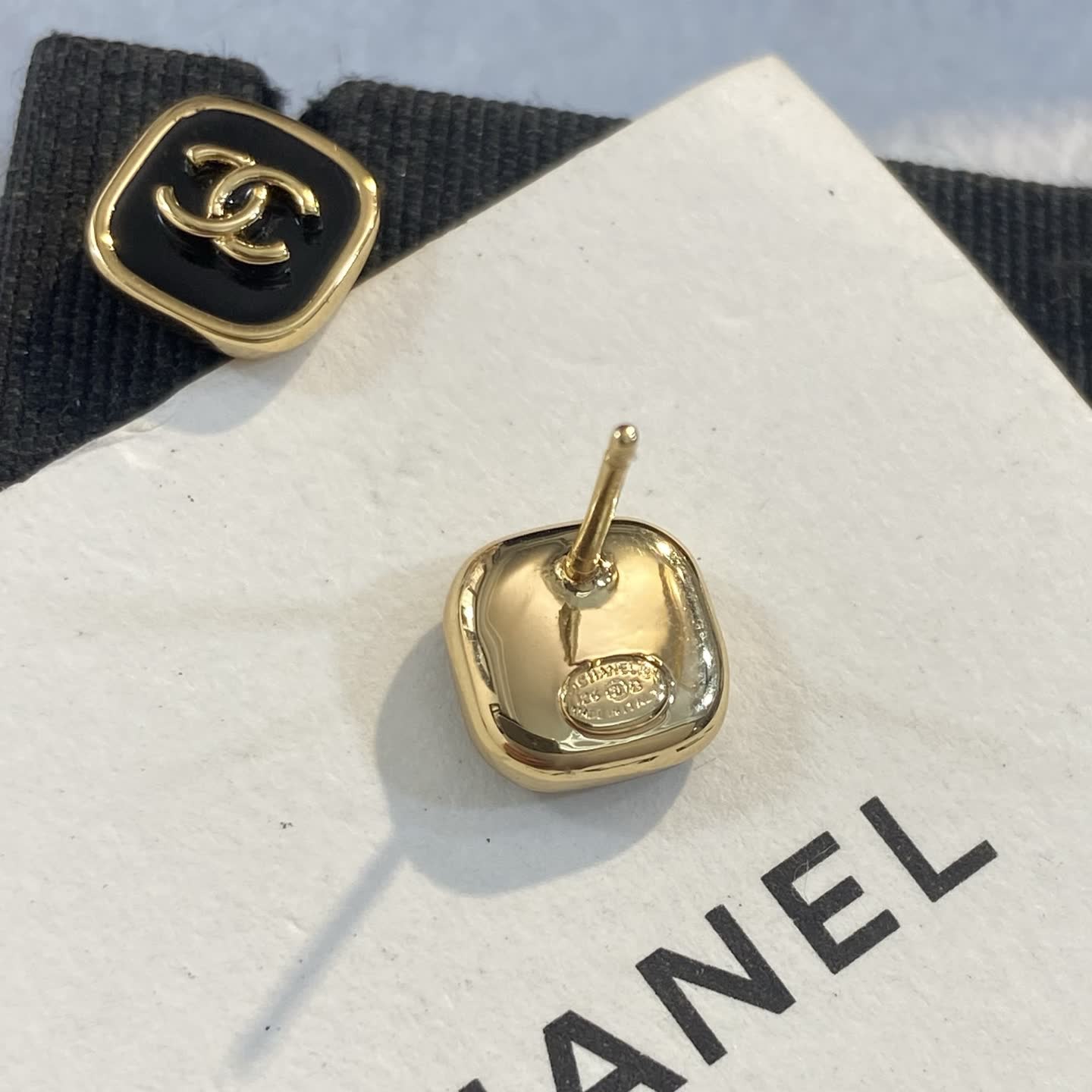 Chanel CC Logo Earrings