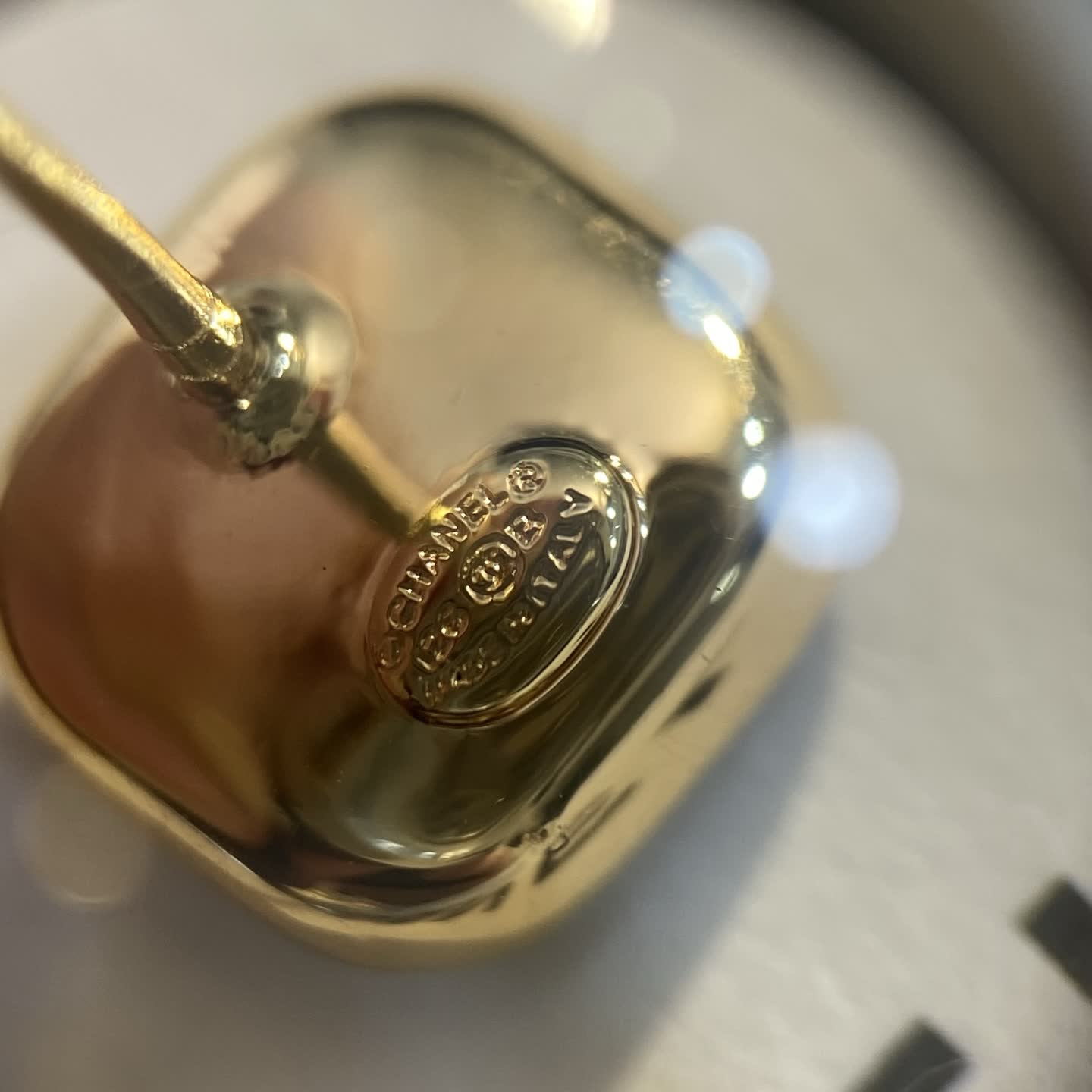 Chanel CC Logo Earrings