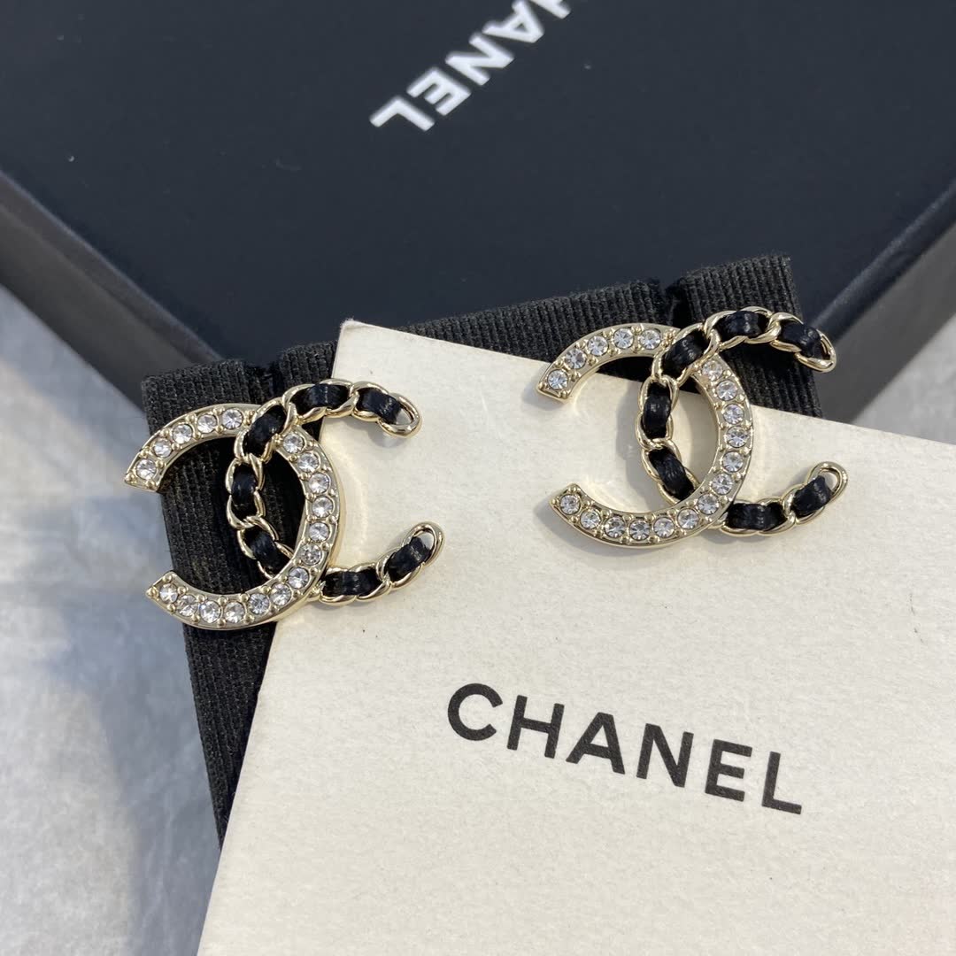 Chanel CC Logo Earrings