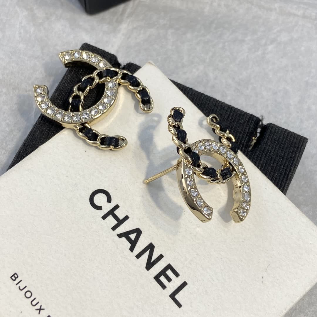 Chanel CC Logo Earrings