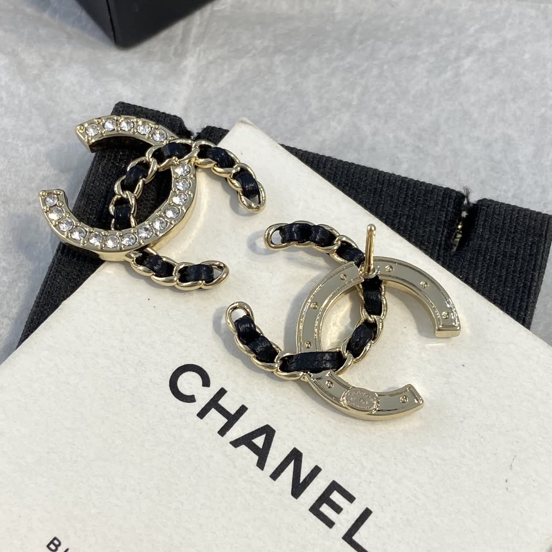 Chanel CC Logo Earrings