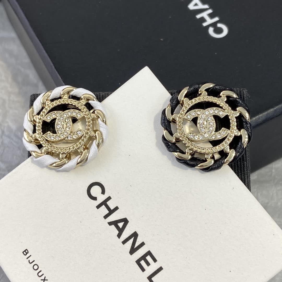 Chanel CC Logo Earrings