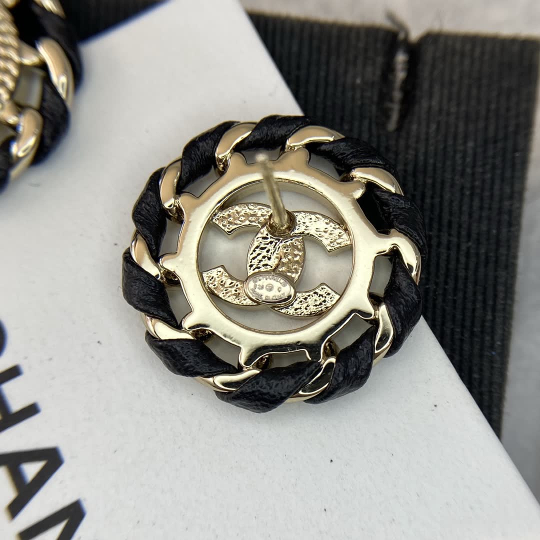 Chanel CC Logo Earrings