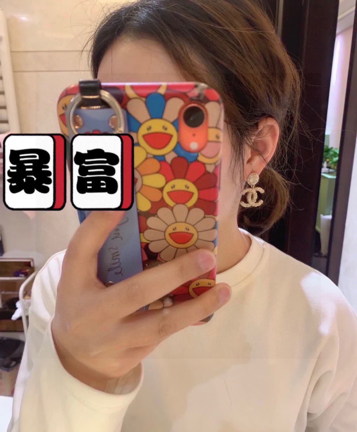 Chanel CC Logo Earrings