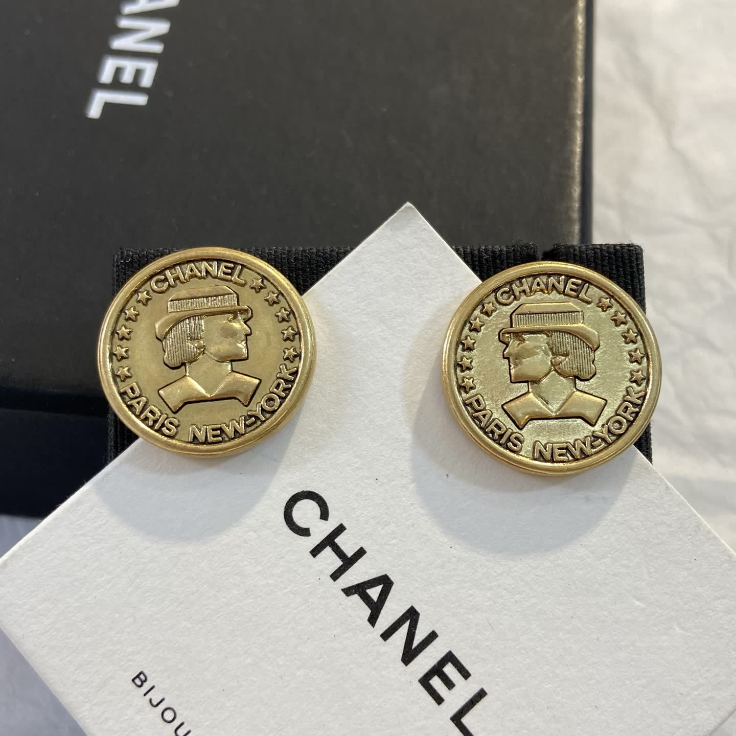 Chanel Coin Earrings