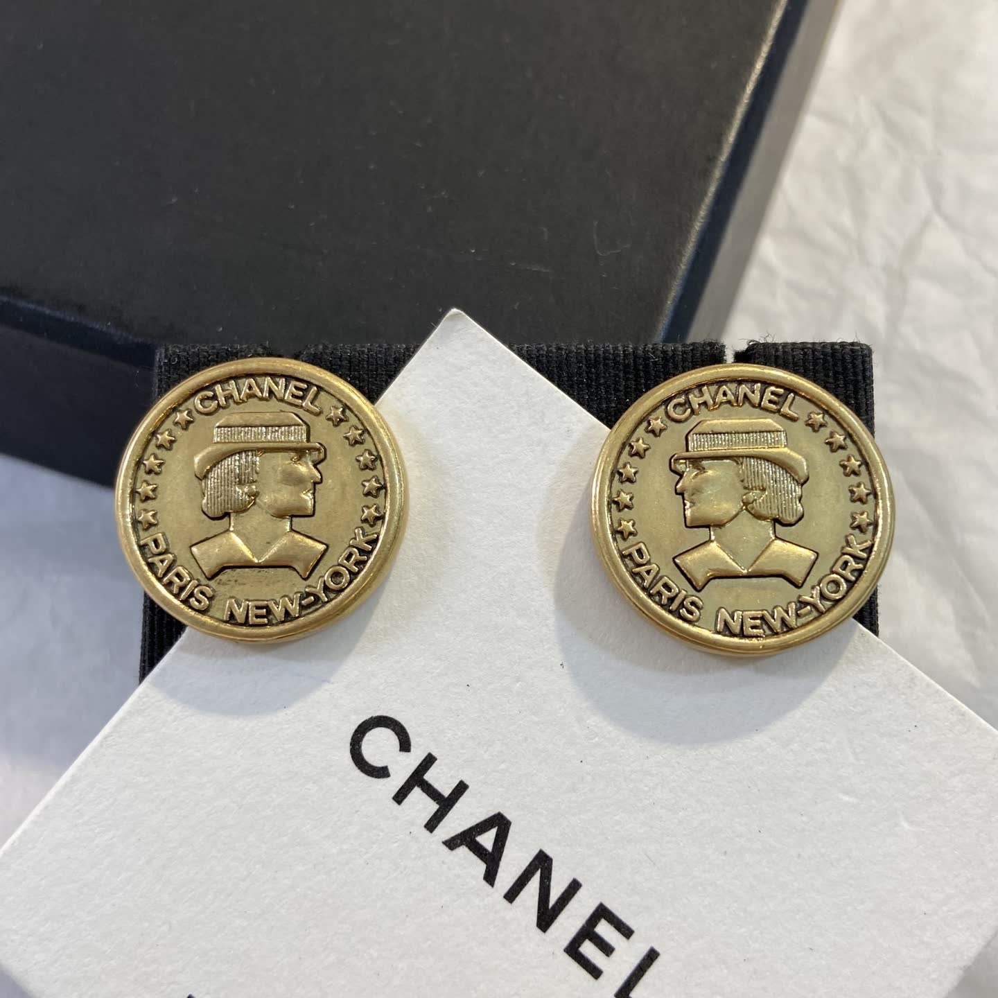 Chanel Coin Earrings