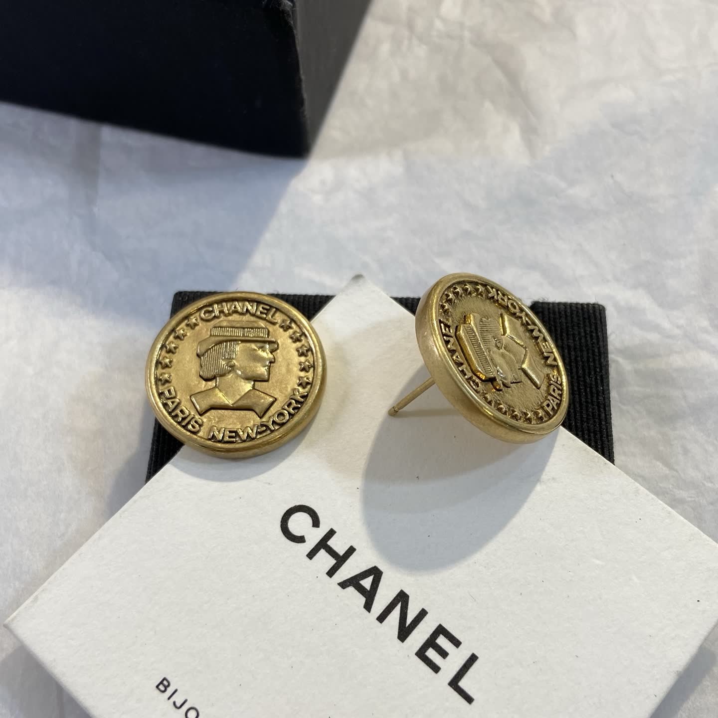 Chanel Coin Earrings