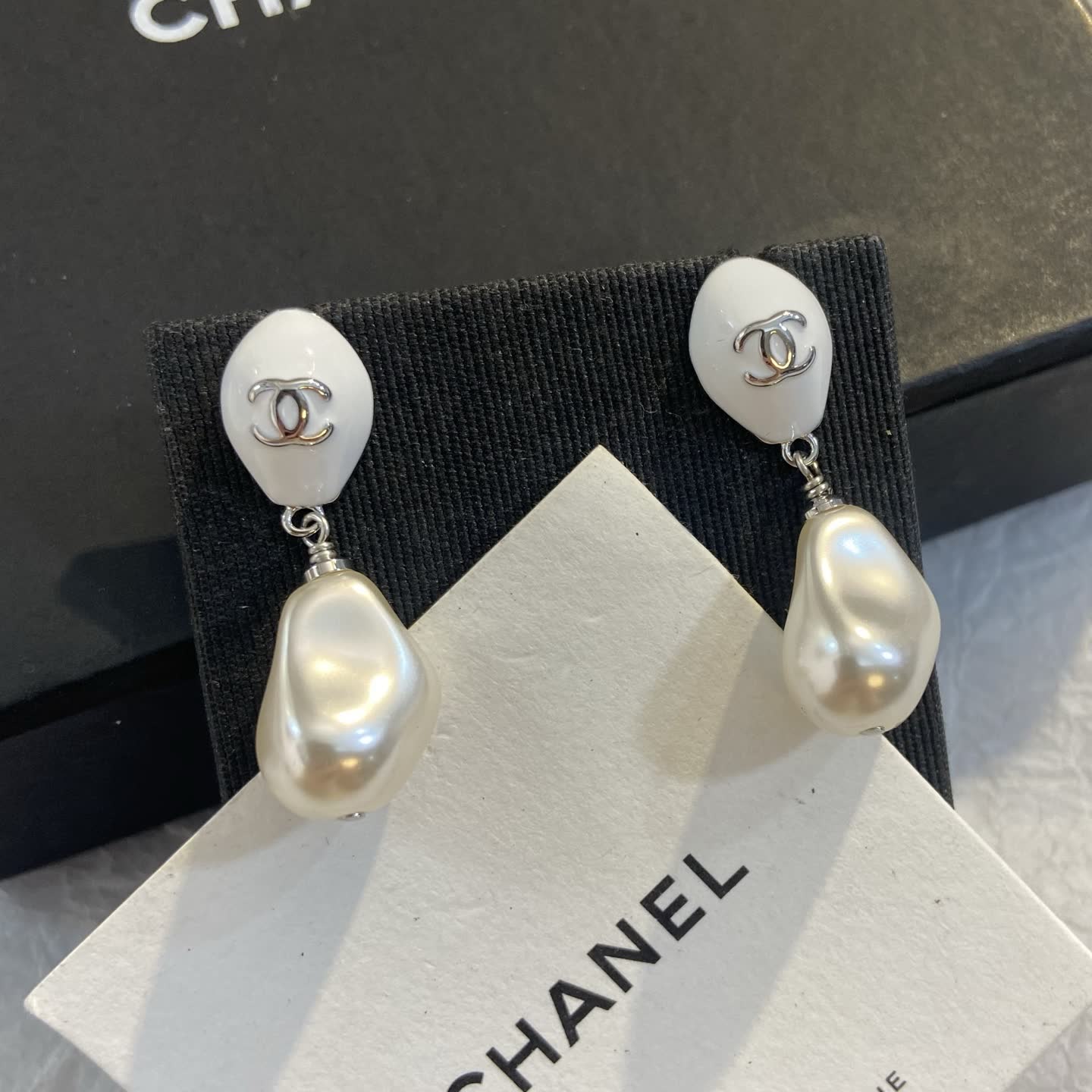 Chanel Pearl Drop Earrings Chanel Pearl Drop Earrings