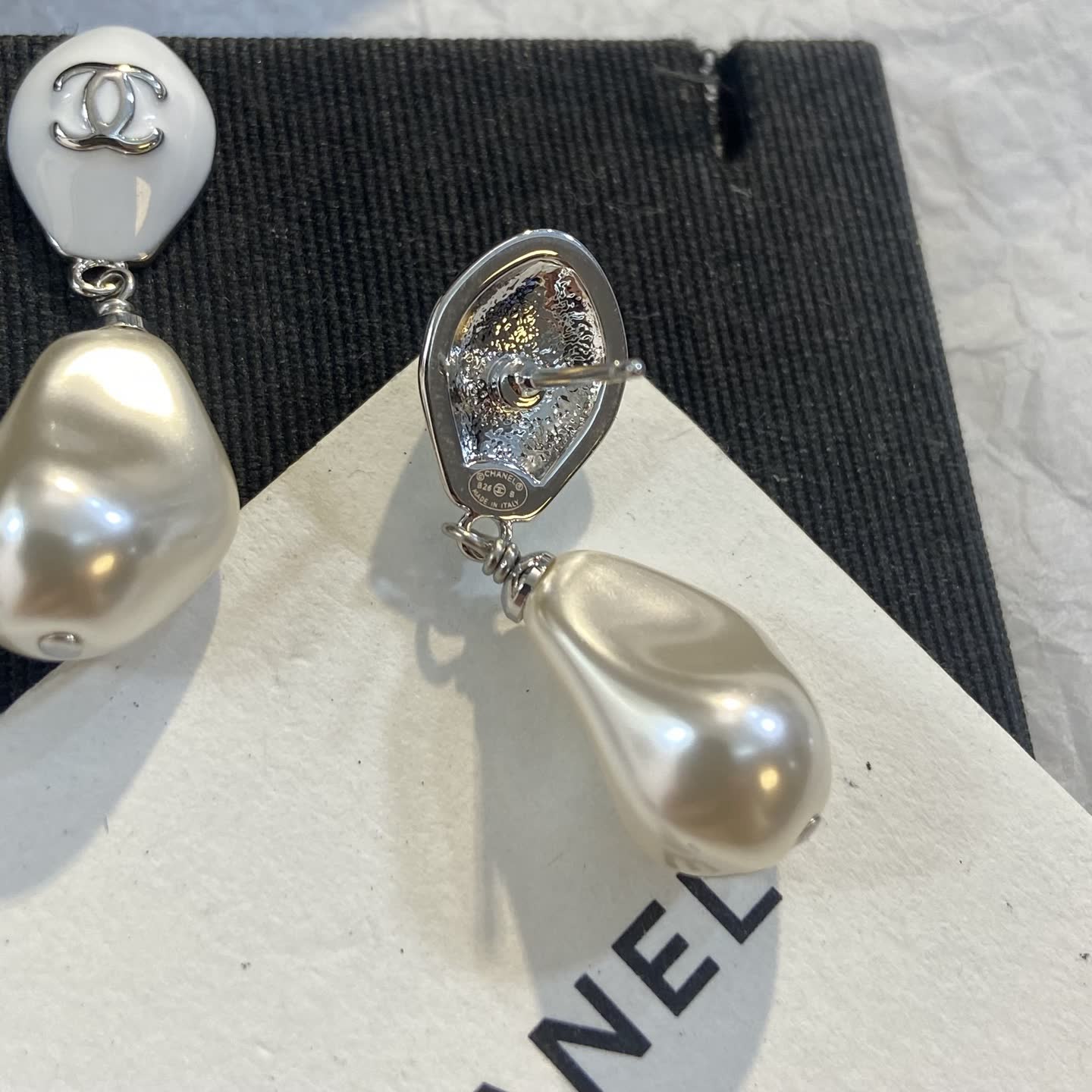 Chanel Pearl Drop Earrings