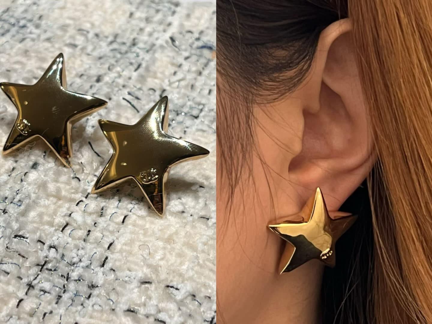 Chanel Star Earrings