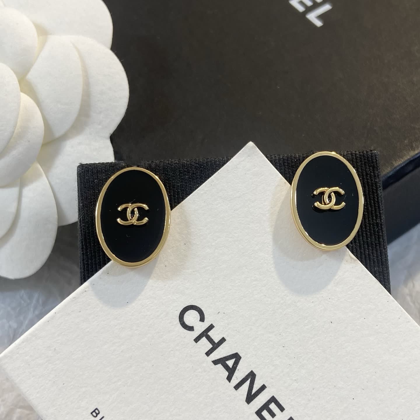 Chanel CC Logo Earrings