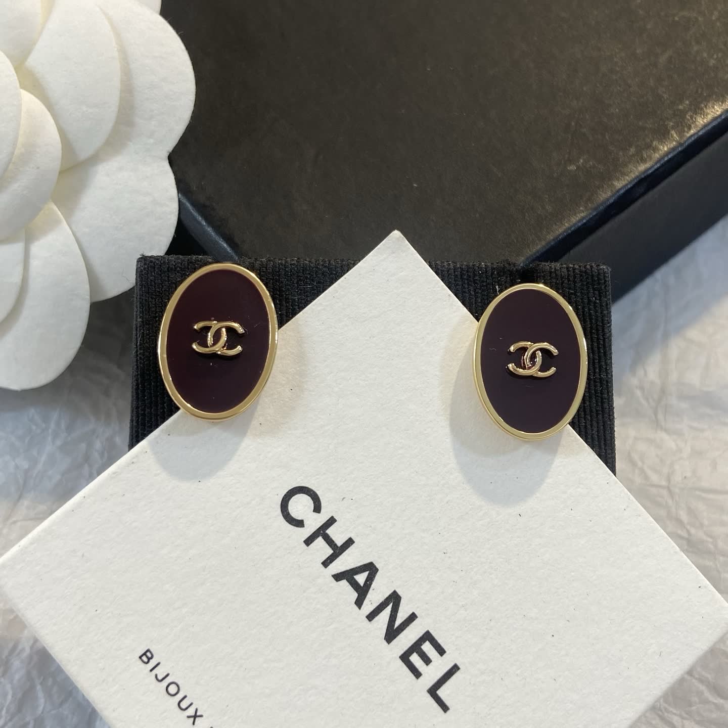 Chanel CC Logo Earrings