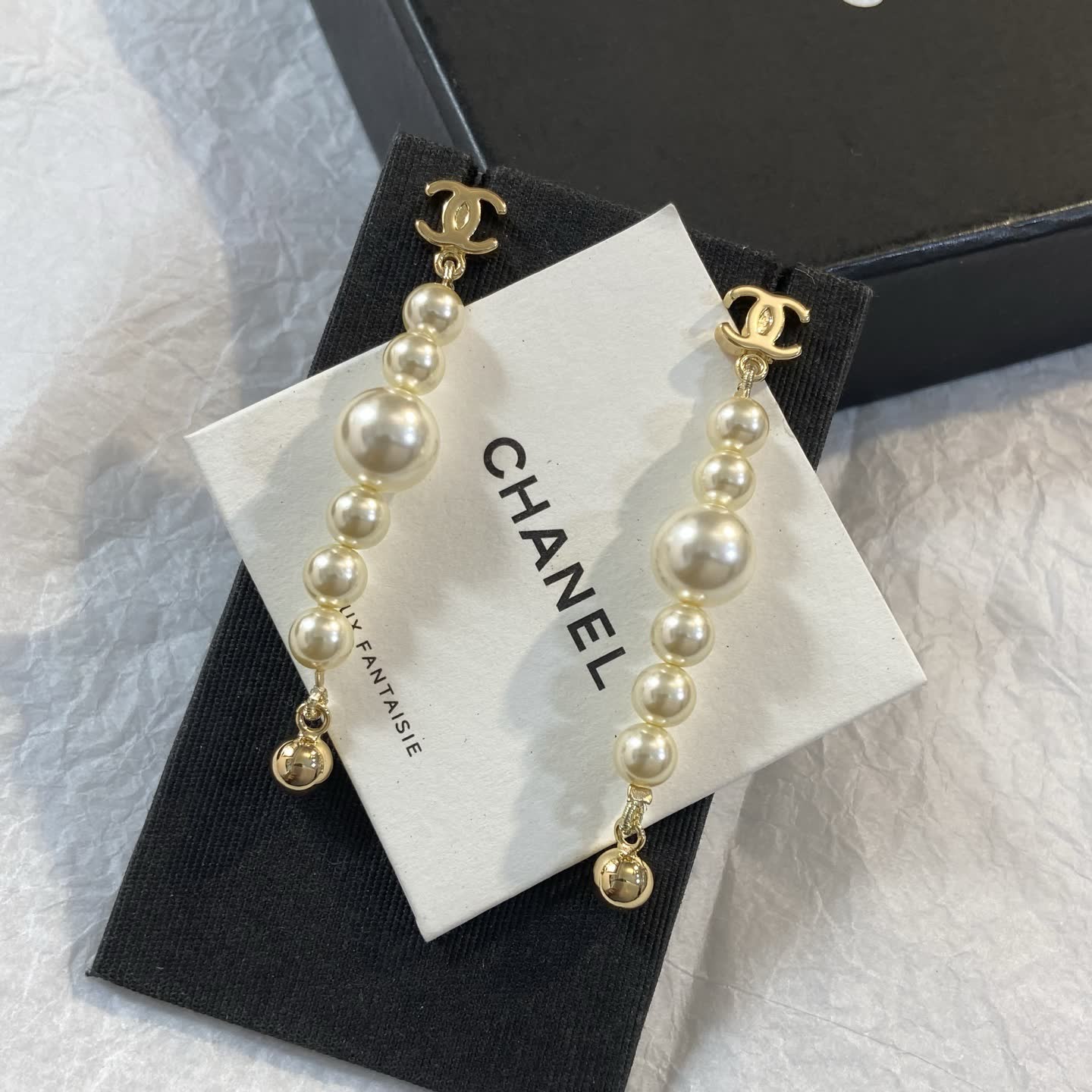 Chanel Pearl Earrings