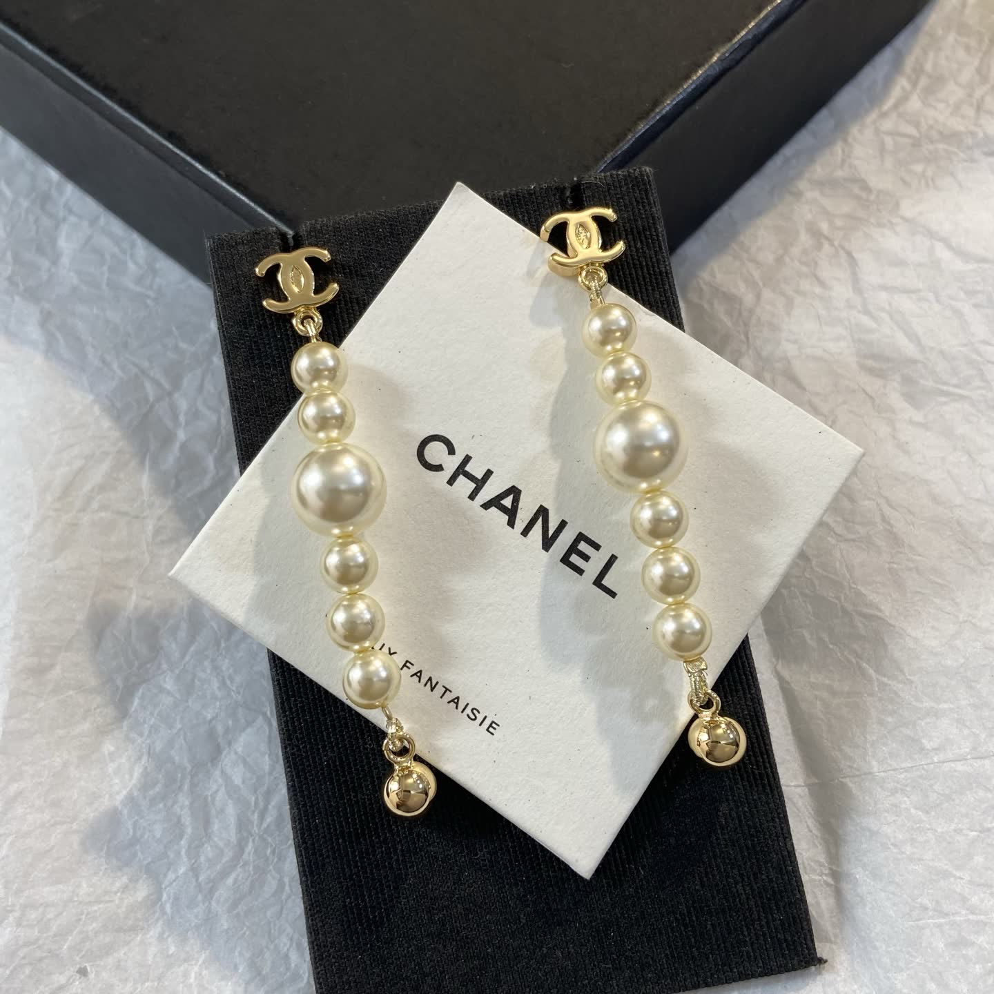 Chanel Pearl Earrings