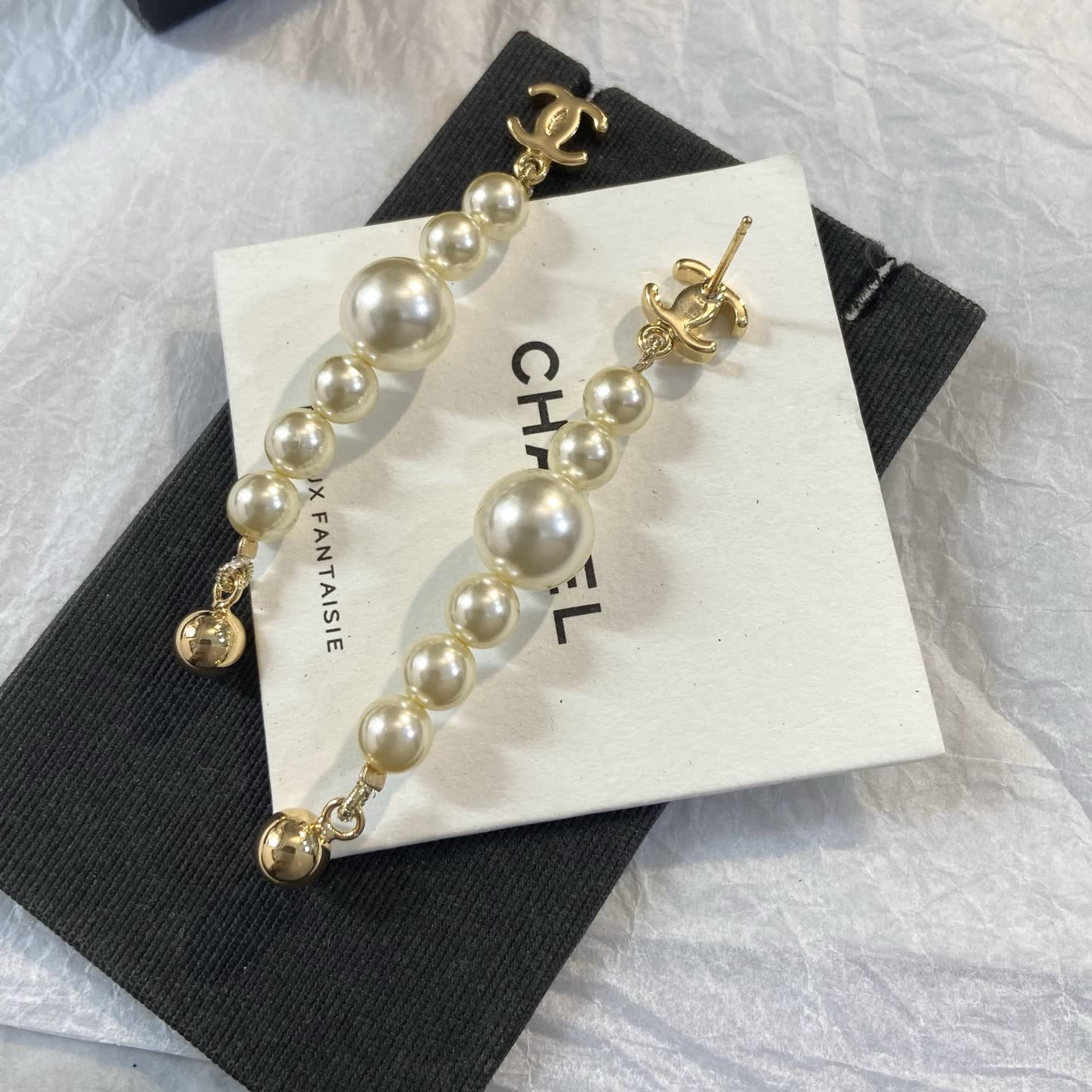 Chanel Pearl Earrings