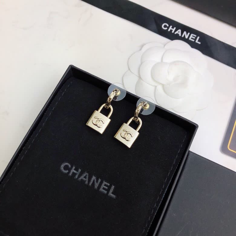 Chanel Lock Earrings Chanel Lock Earrings