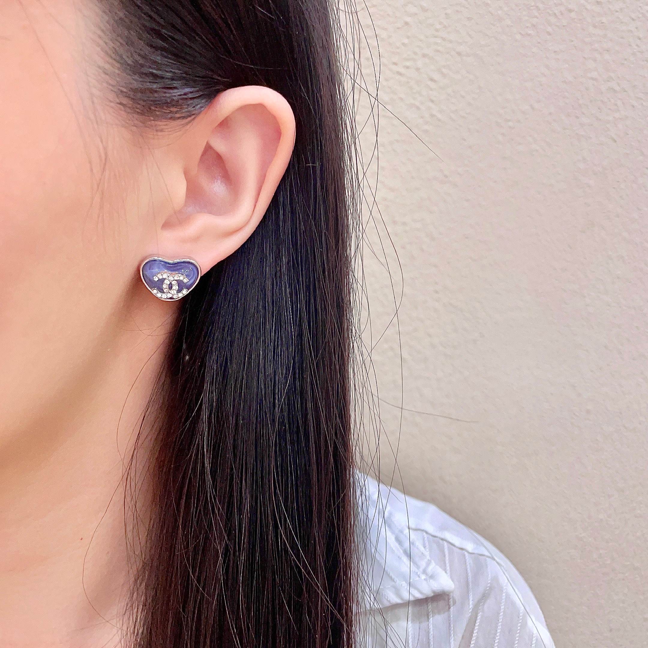 Chanel Heart Earrings