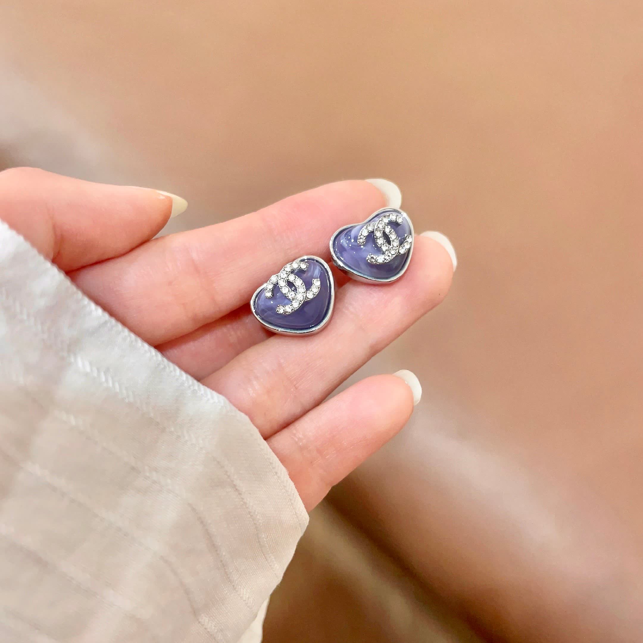 Chanel Heart Earrings