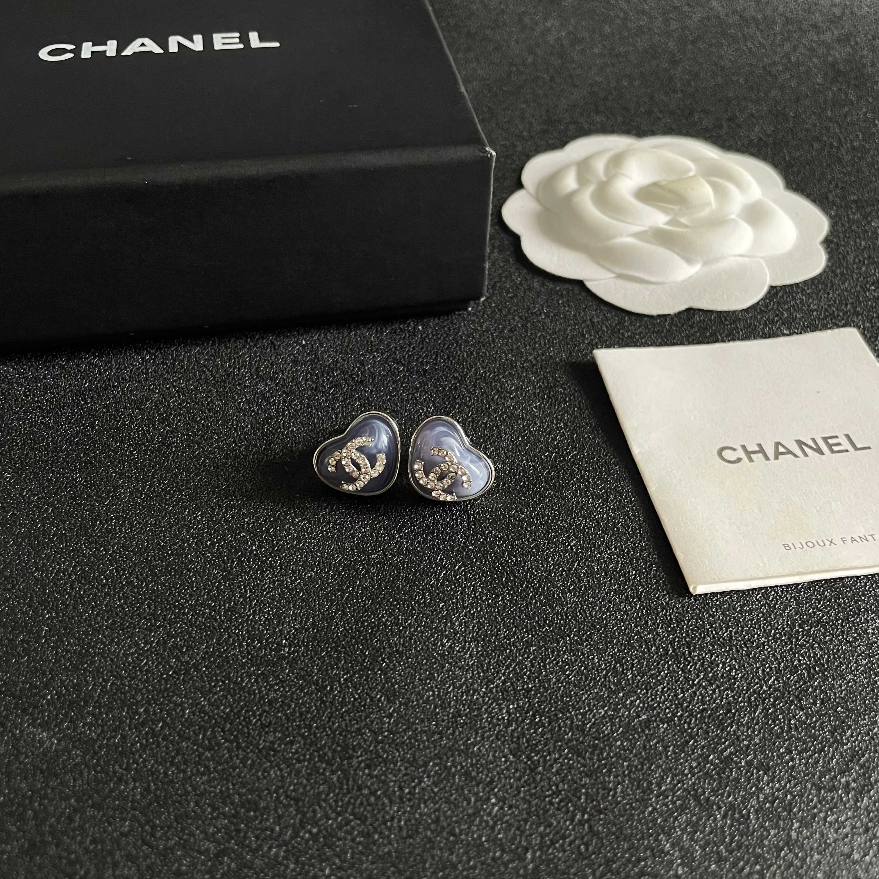 Chanel Heart Earrings