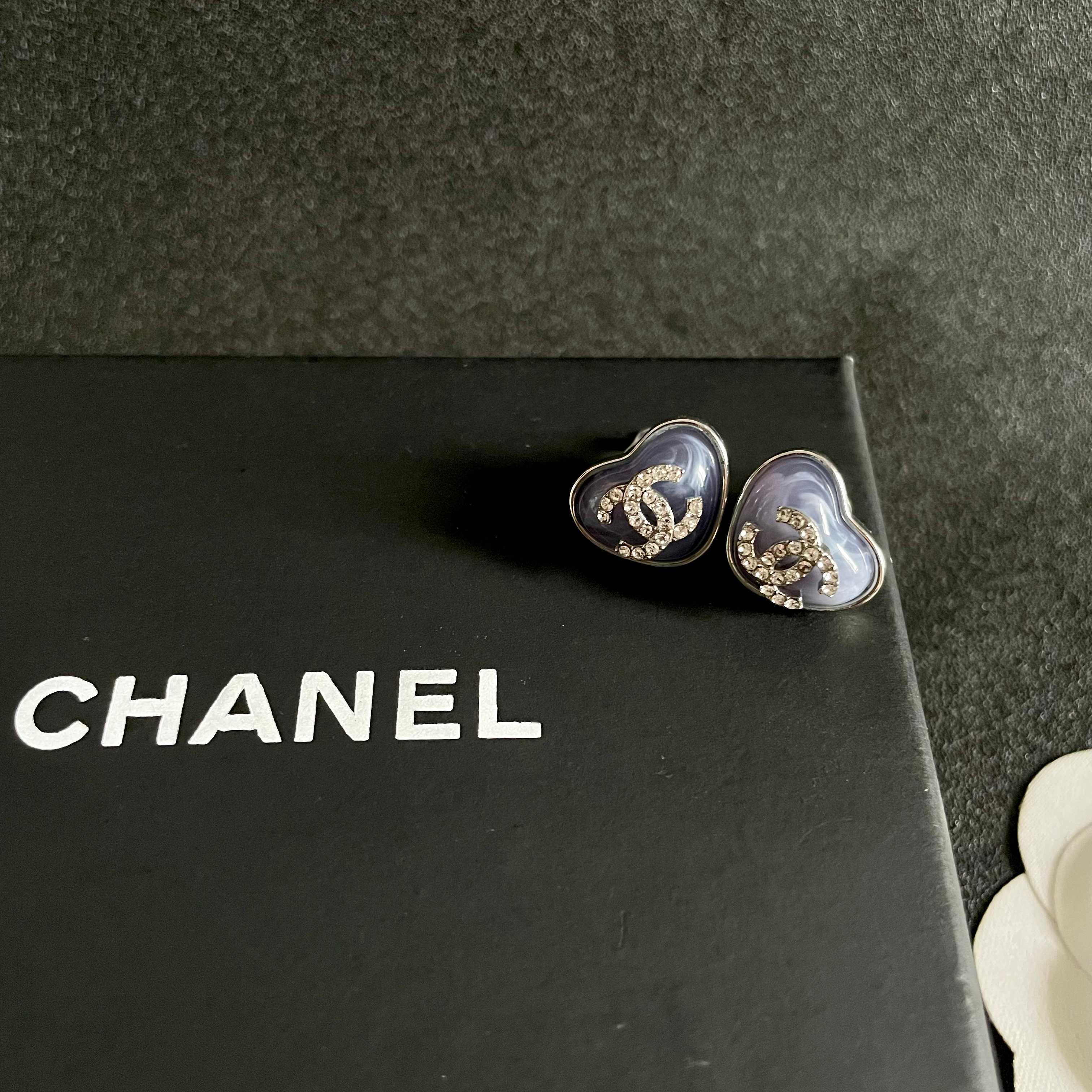Chanel Heart Earrings