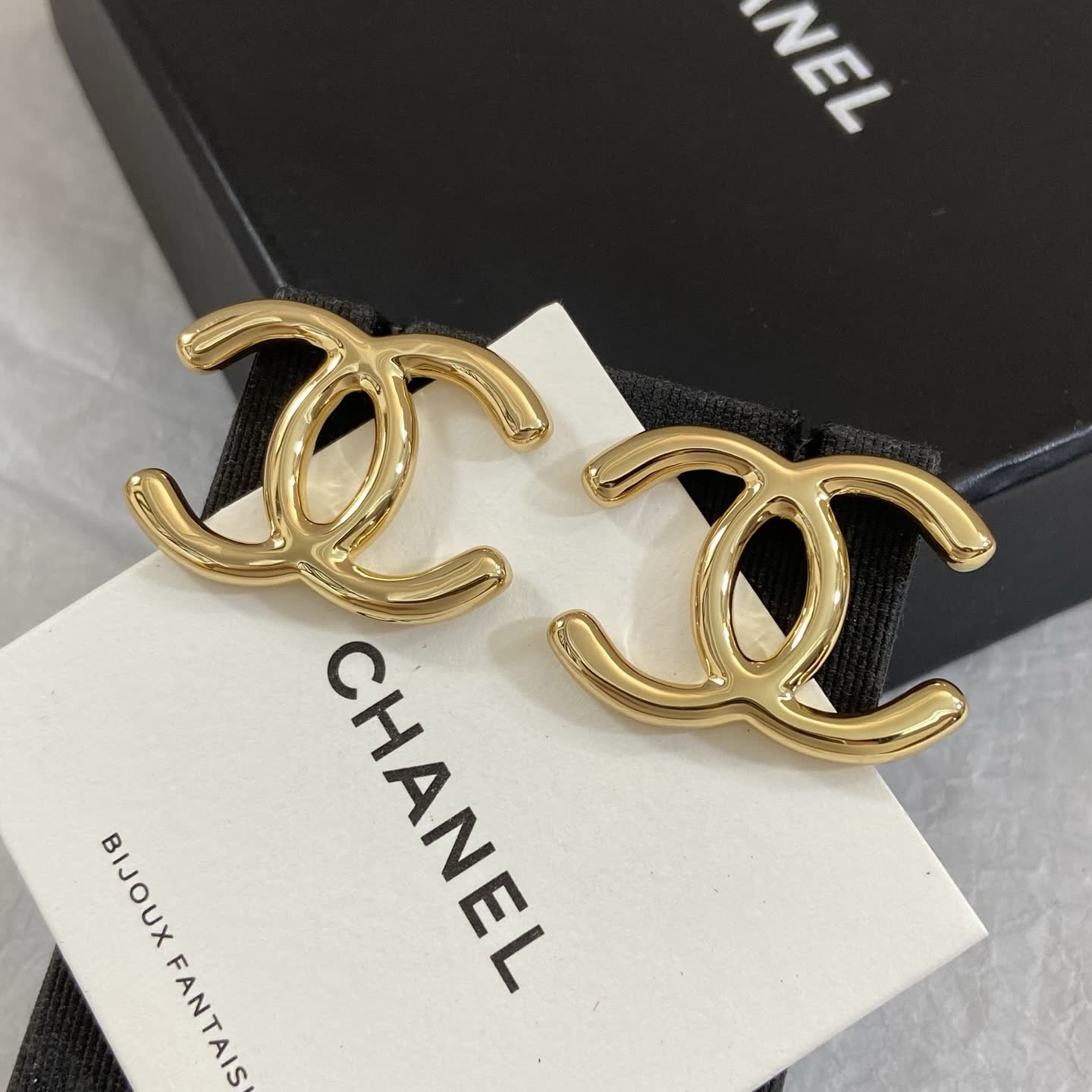 Chanel CC Logo Clip-on Earrings