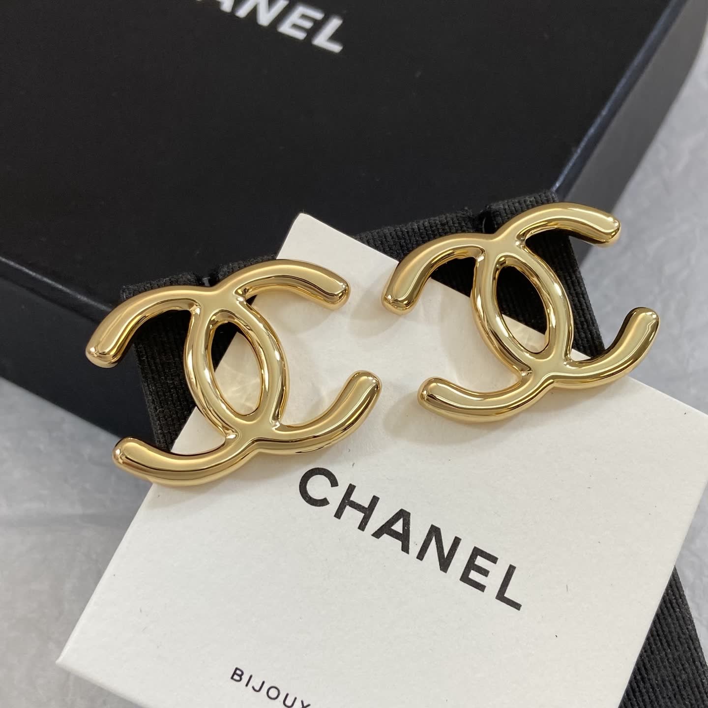 Chanel CC Logo Clip-on Earrings