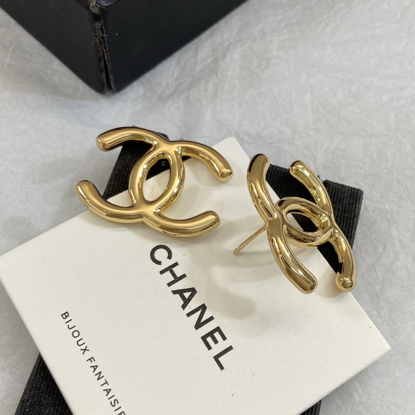 Chanel CC Logo Clip-on Earrings
