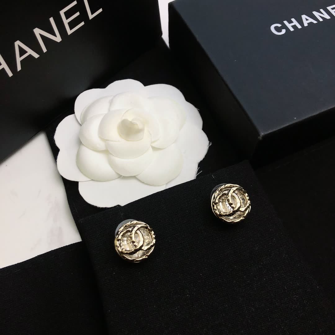 Chanel CC Logo Earrings