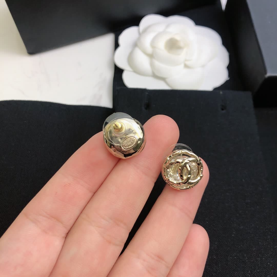 Chanel CC Logo Earrings