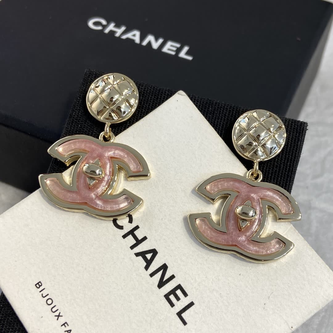 Chanel CC Logo Earrings