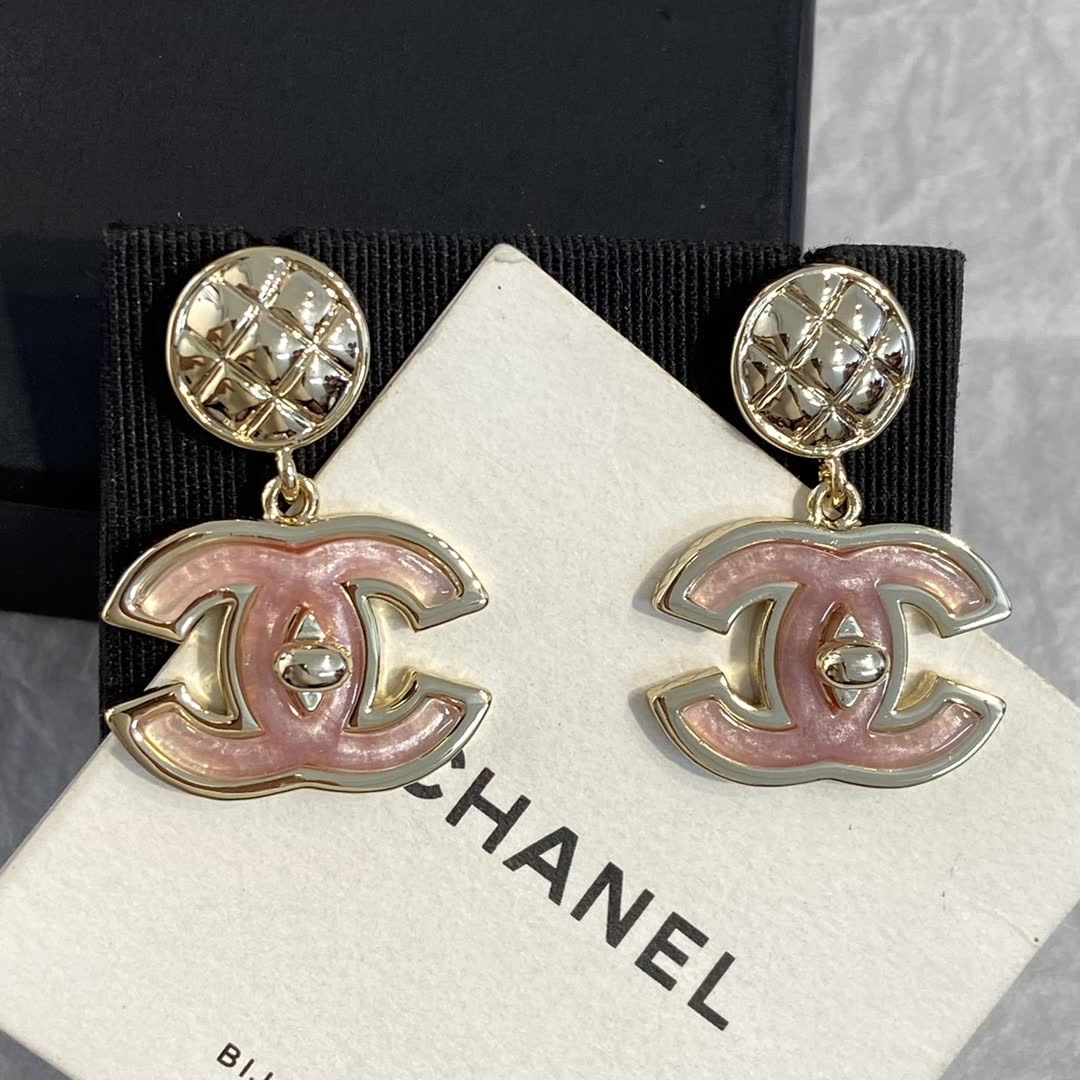 Chanel CC Logo Earrings
