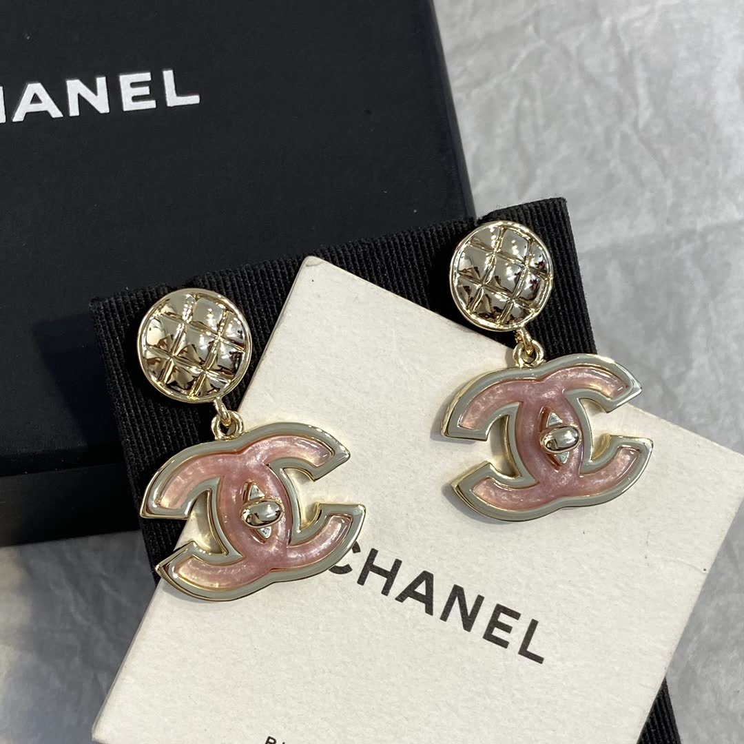 Chanel CC Logo Earrings