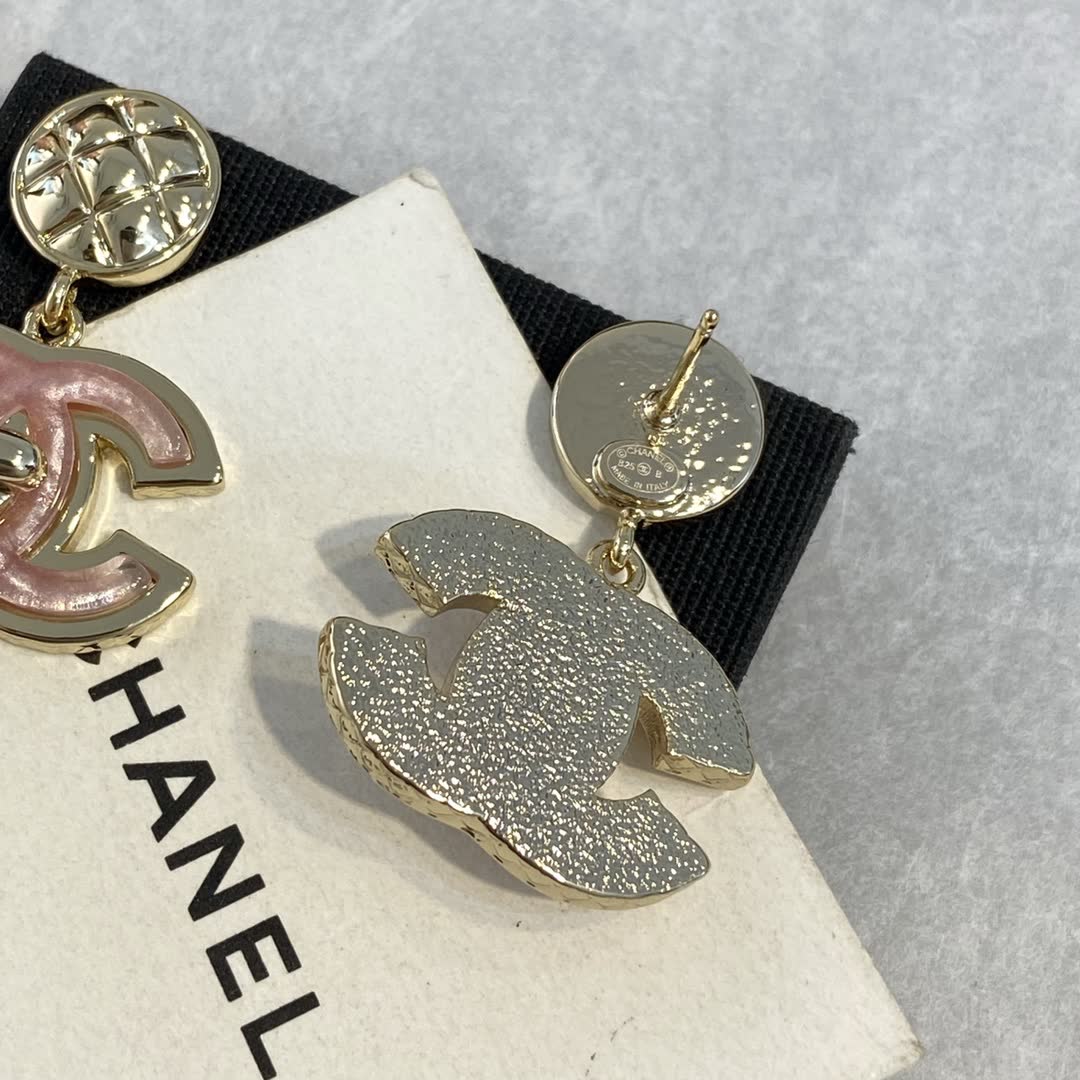Chanel CC Logo Earrings