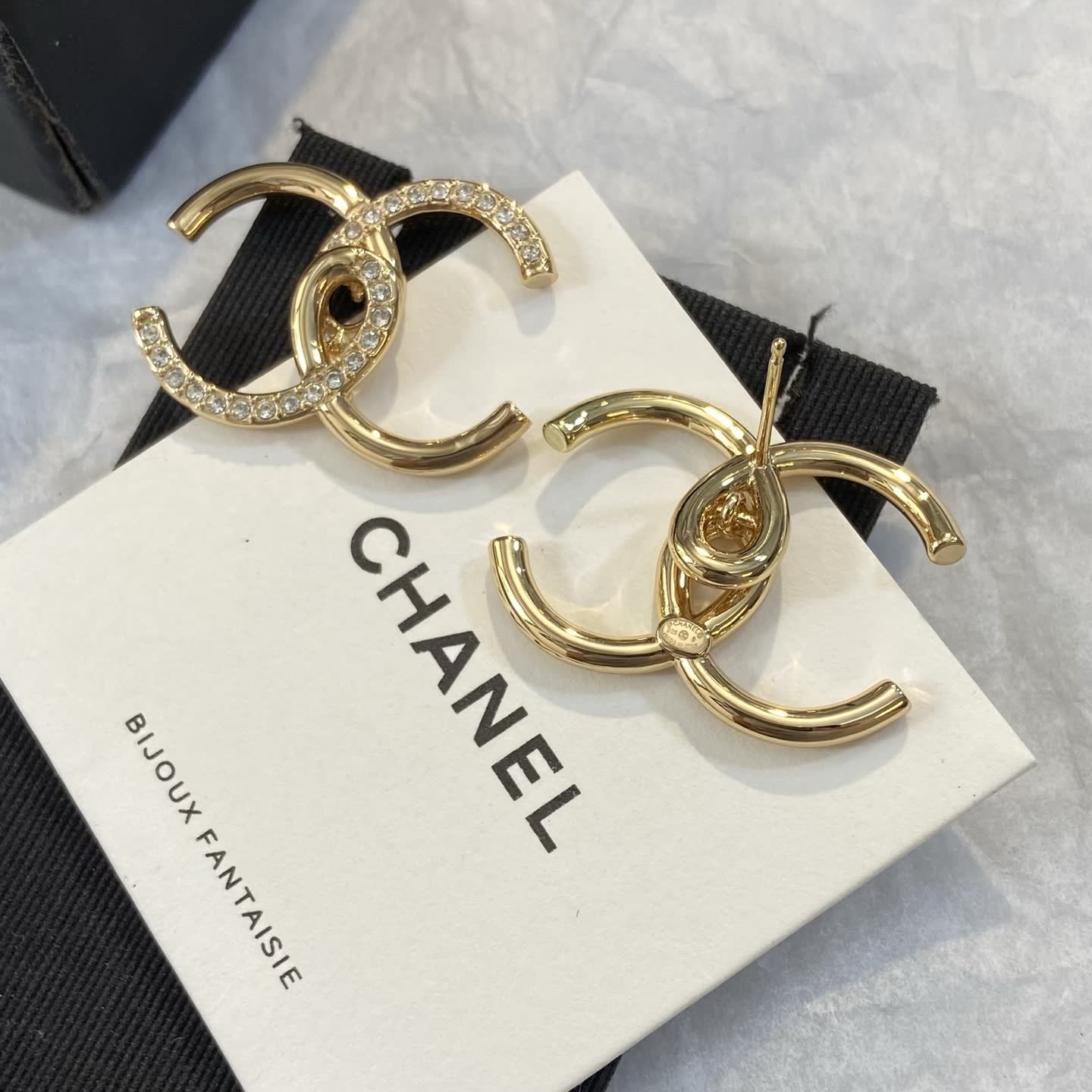 Chanel CC Logo Earrings