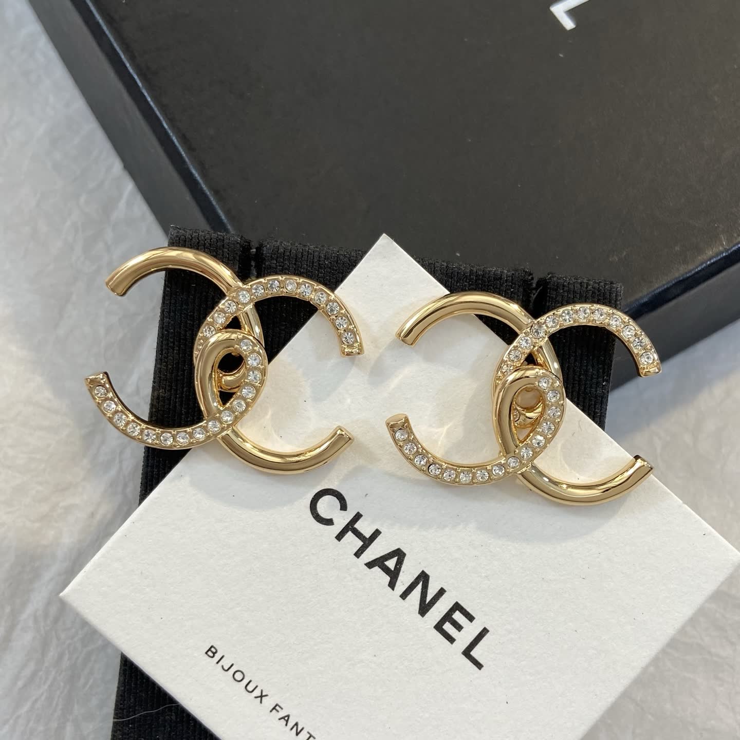 Chanel CC Logo Earrings