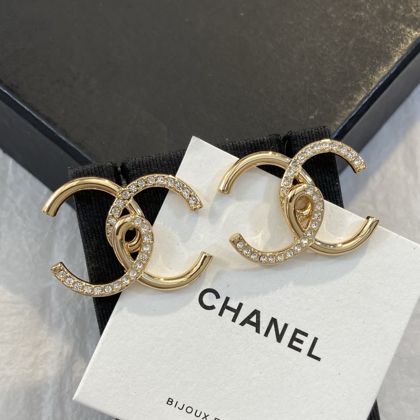 Chanel CC Logo Earrings
