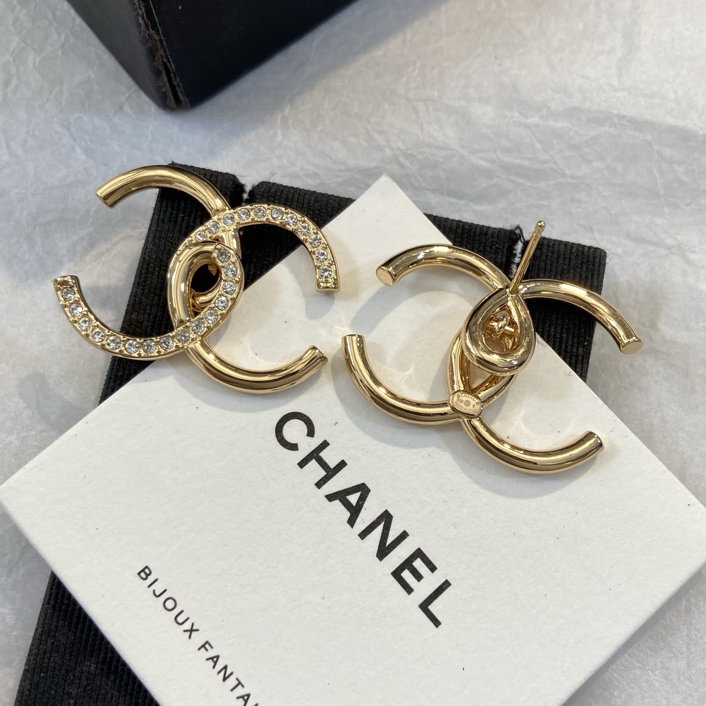 Chanel CC Logo Earrings