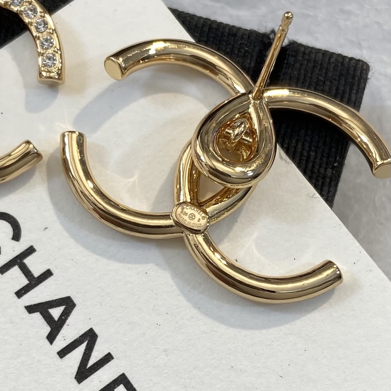 Chanel CC Logo Earrings