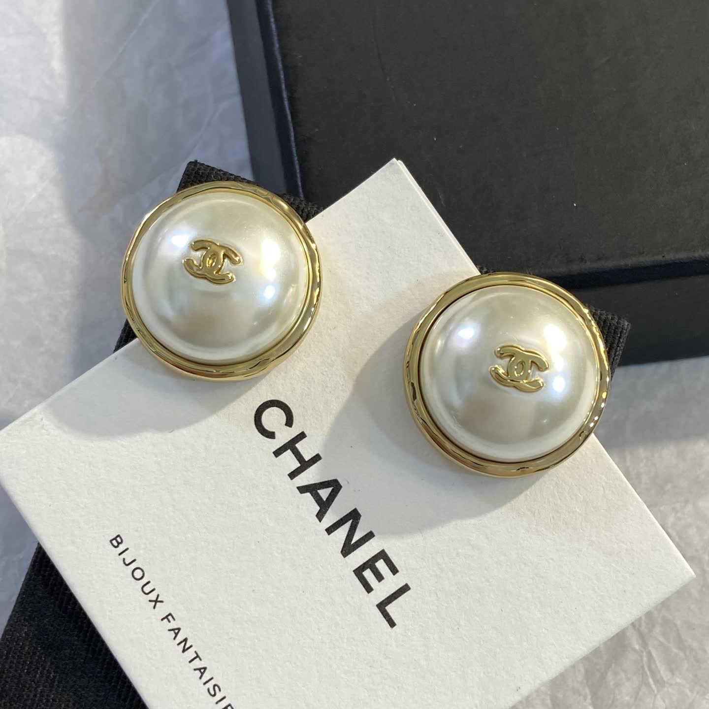 Chanel Pearl Clip-On Earrings