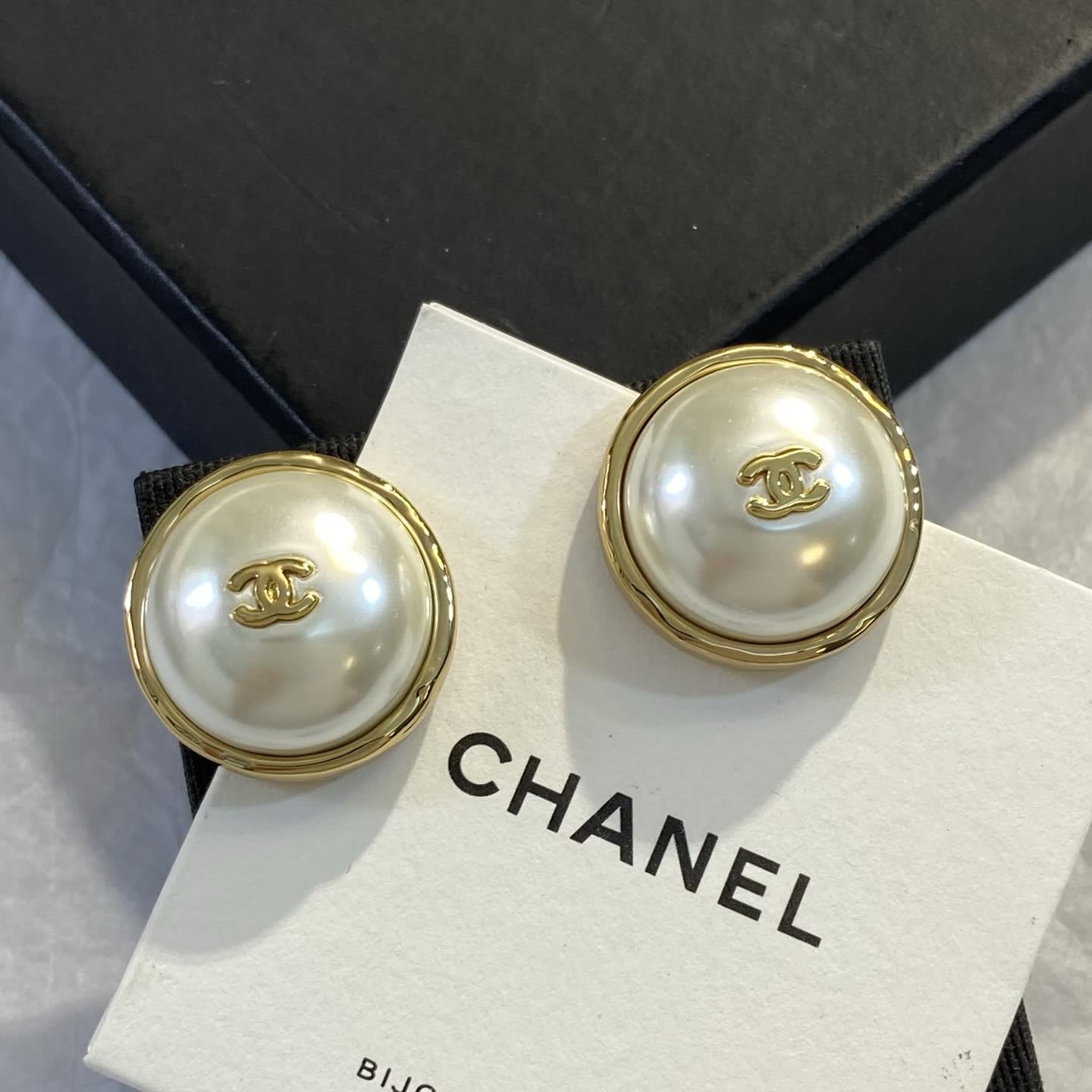 Chanel Pearl Clip-On Earrings