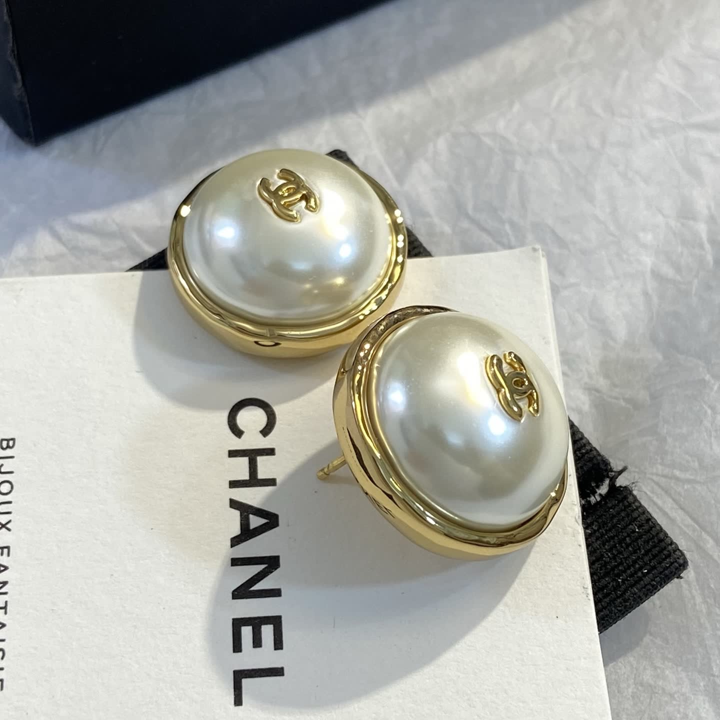 Chanel Pearl Clip-On Earrings