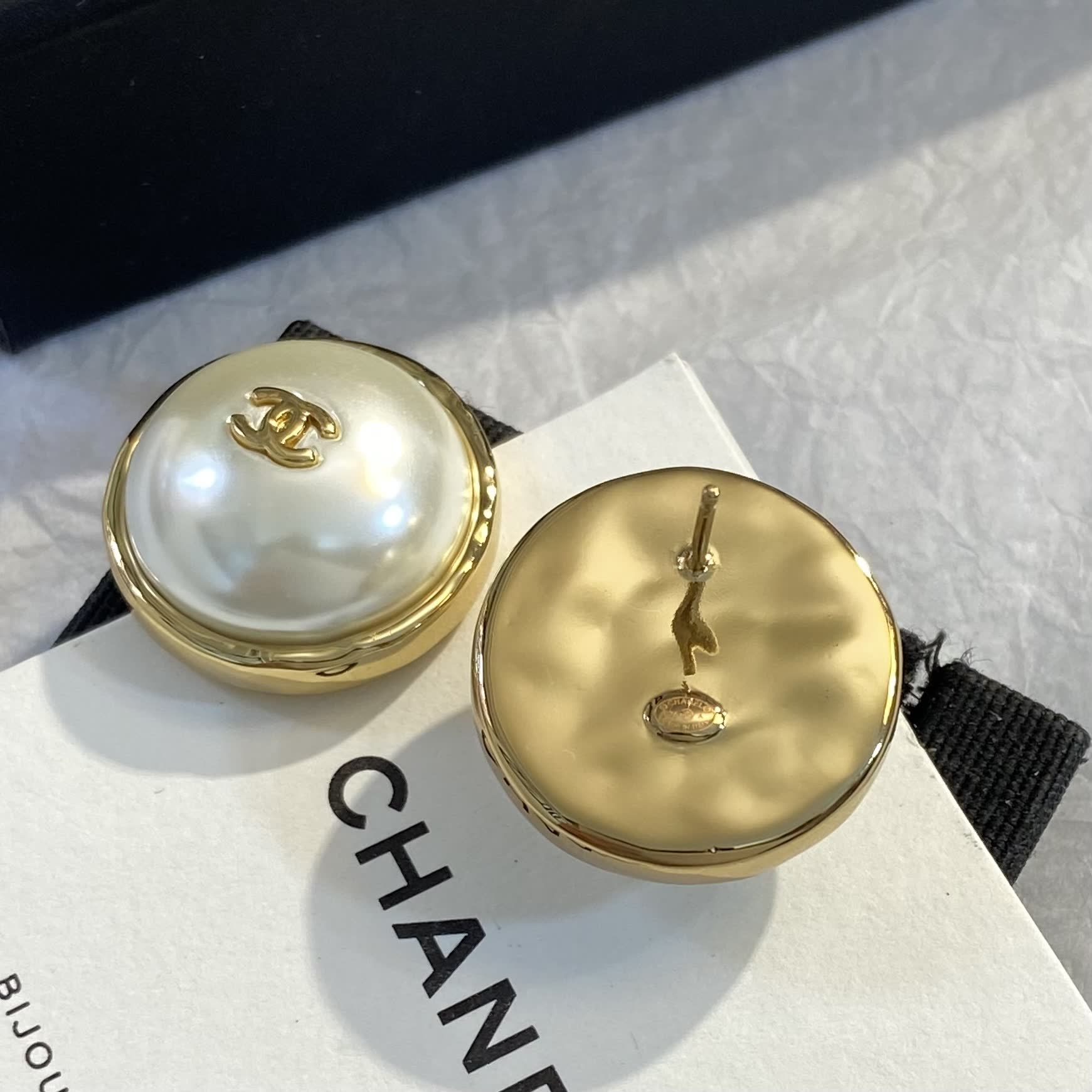 Chanel Pearl Clip-On Earrings