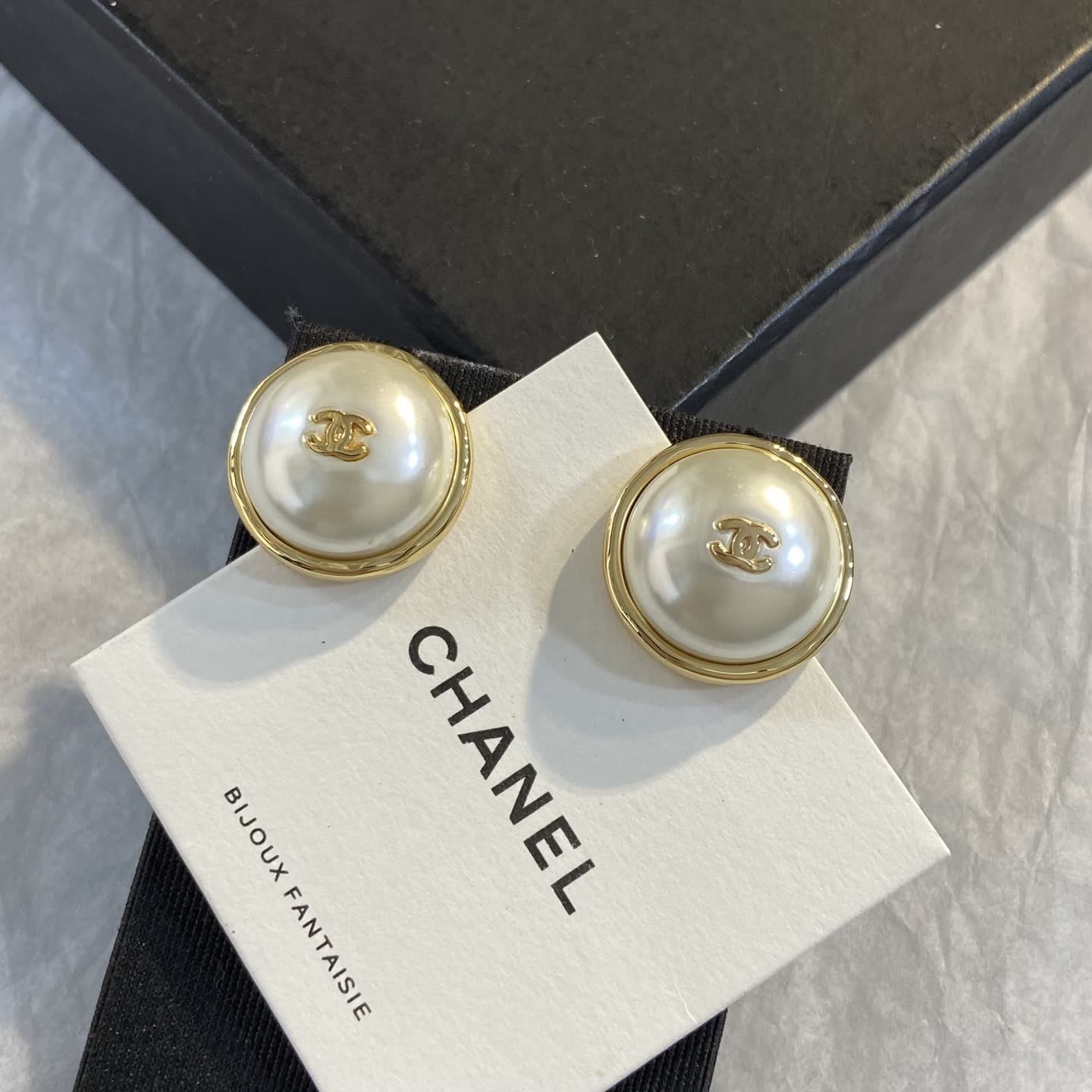 Chanel Pearl Stud Earrings