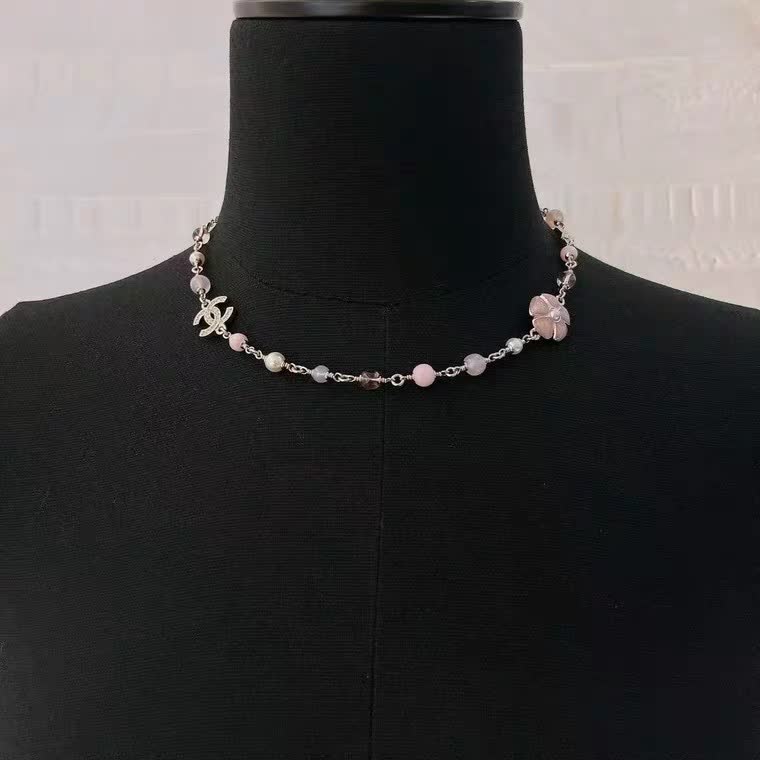 Chanel Pearl and CC Logo Necklace
