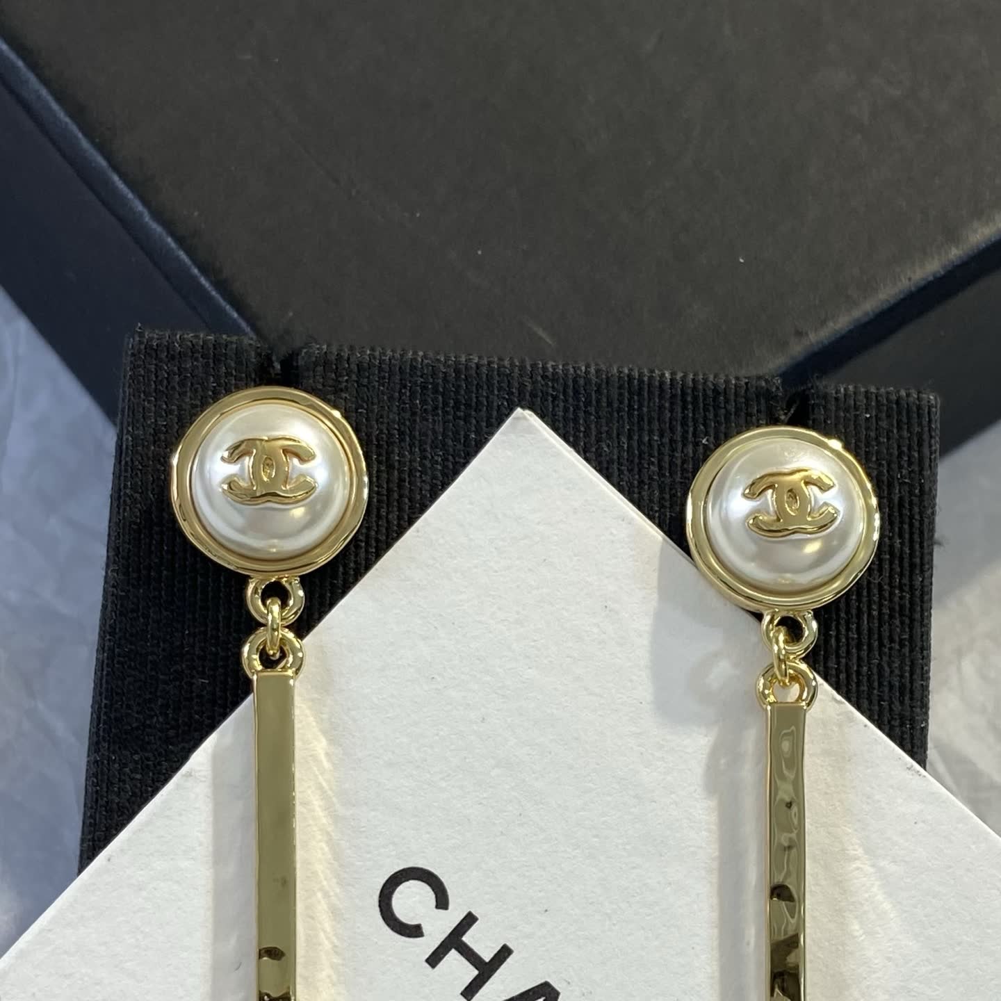 Chanel Pearl Drop Earrings