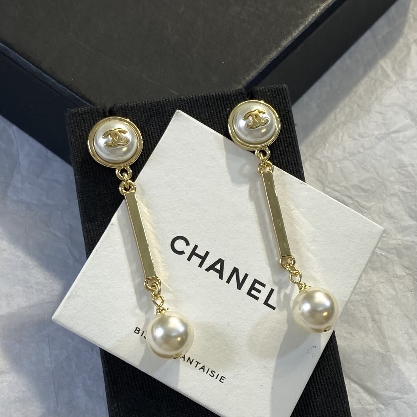 Chanel Pearl Drop Earrings