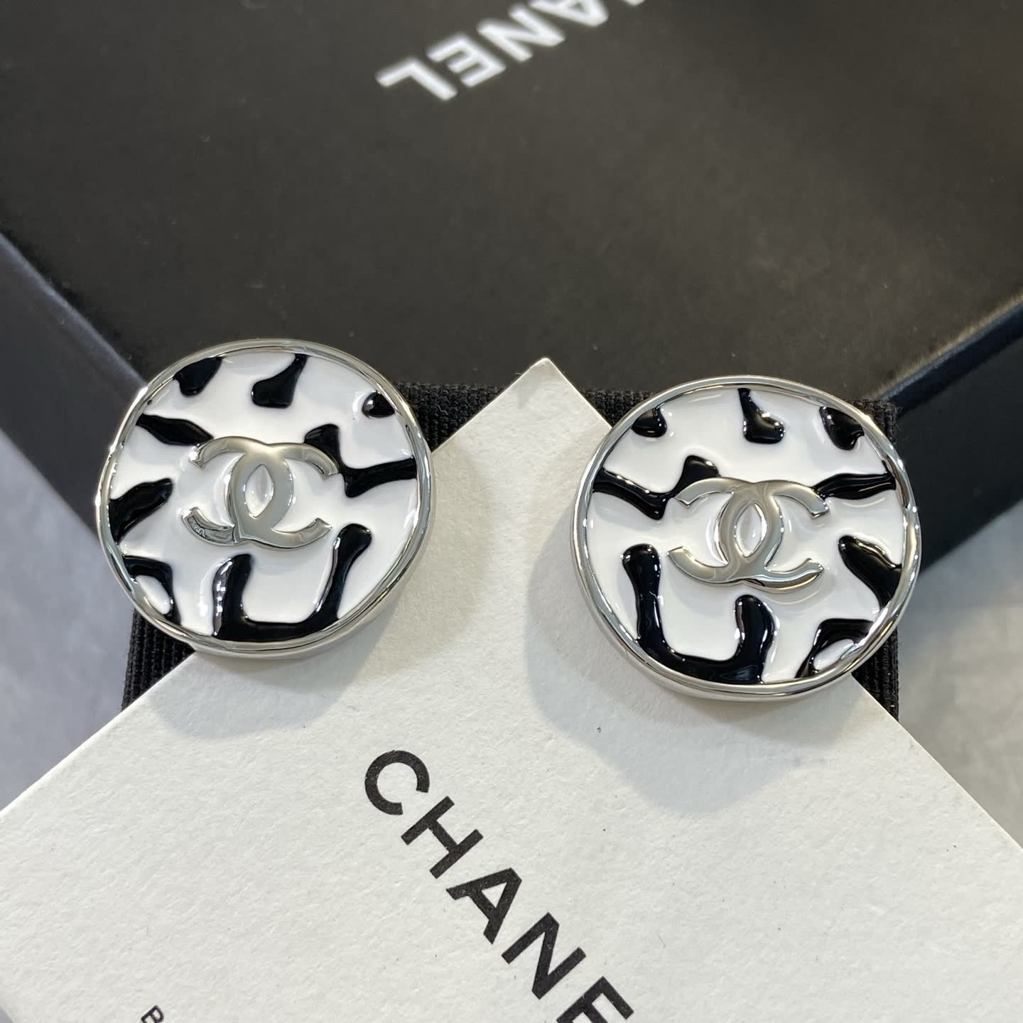 Chanel Leopard Print Earrings Chanel Leopard Print Earrings
