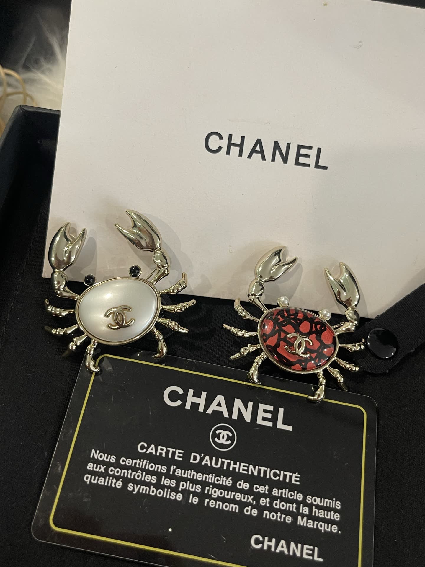 Chanel Crab Clip Earrings Chanel Crab Clip Earrings