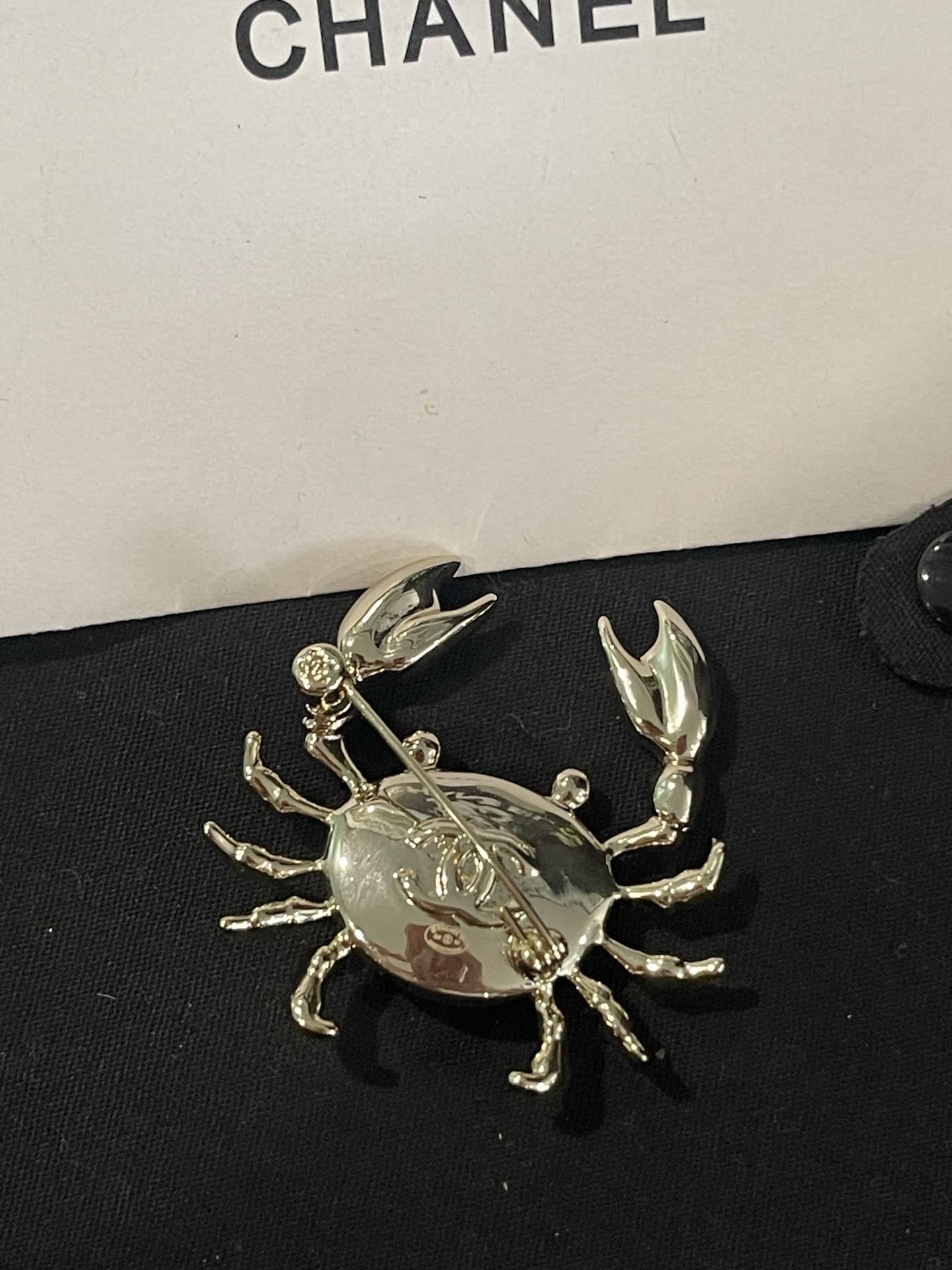 Chanel Crab Clip Earrings