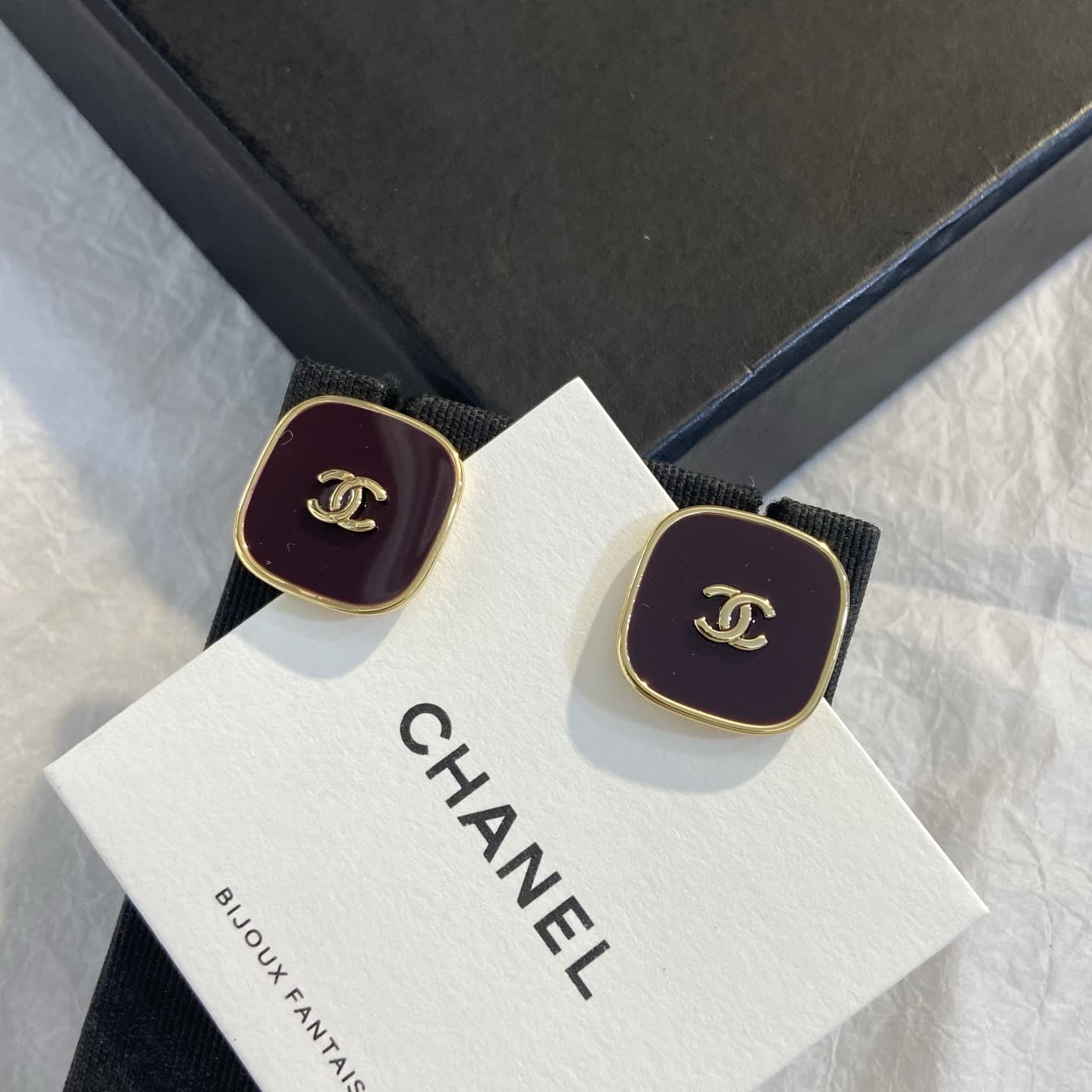 Chanel CC Logo Earrings